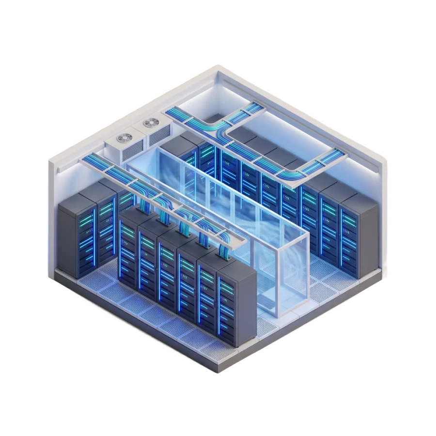 Datacenter Tier 3+ en France, baies de serveurs NVHCloud